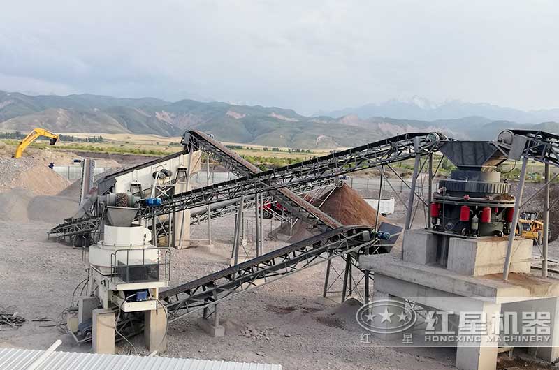 時產(chǎn)100噸鋼渣制砂機客戶現(xiàn)場