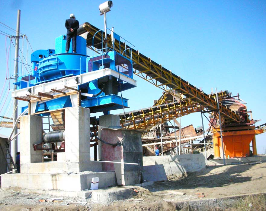 山東時(shí)產(chǎn)200噸青石制沙生產(chǎn)線(xiàn)